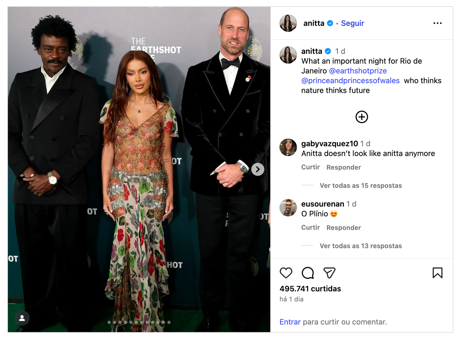Anitta revela que tem alugado roupas e fala sobre consumo consciente em premiação 17 Anitta - Foto: Instagram