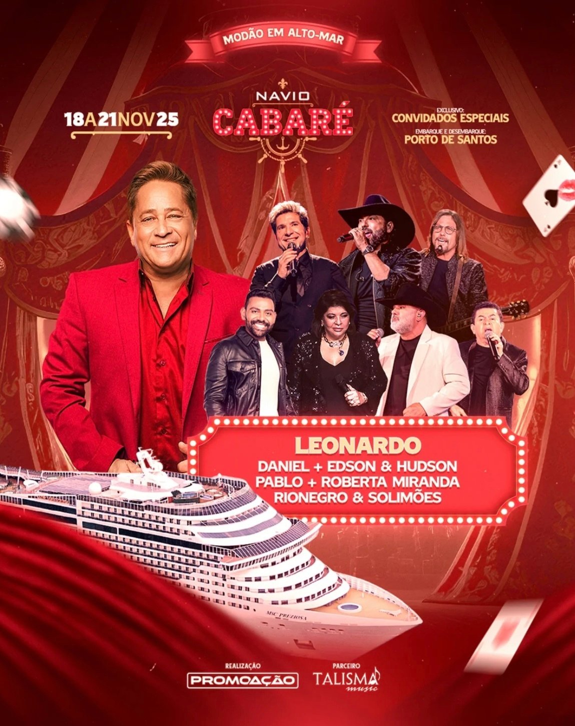 Leonardo esgota o Navio Cabaré 2025, uma semana antes do embarque! 17 IMG 0442 1