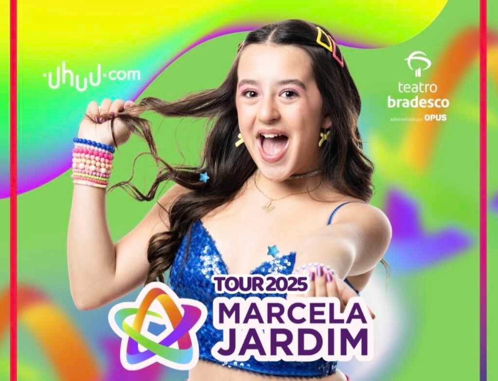 Marcela Jardim apresenta a turnê “Chicletinho” no Teatro Bradesco