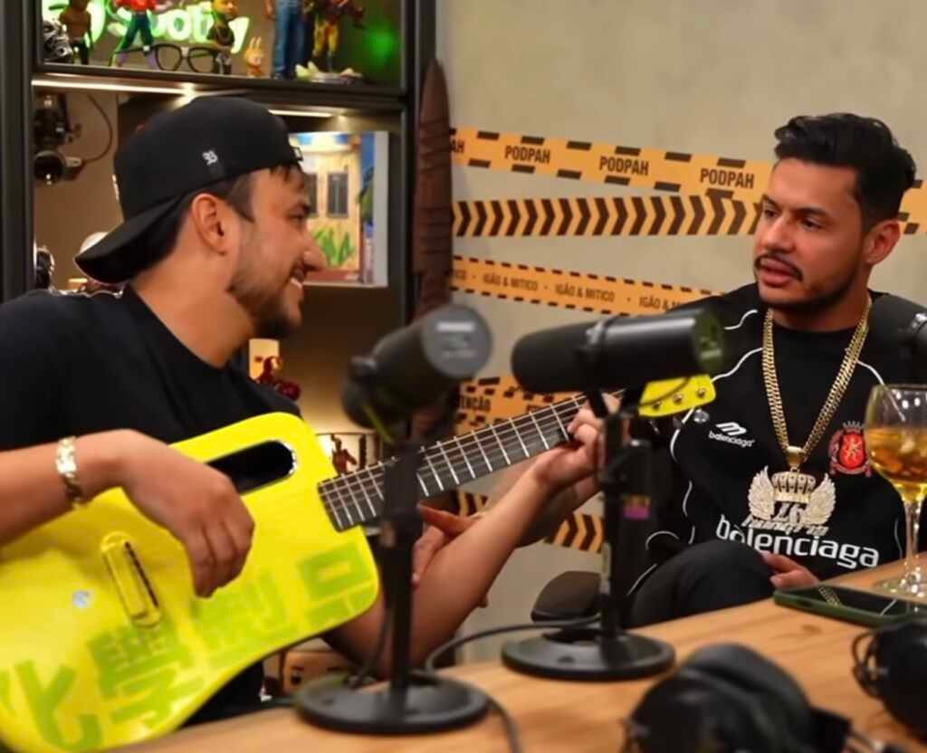 Dalmi Junior acompanha Hungria no PodPah e acaba participando de bloco da entrevista
