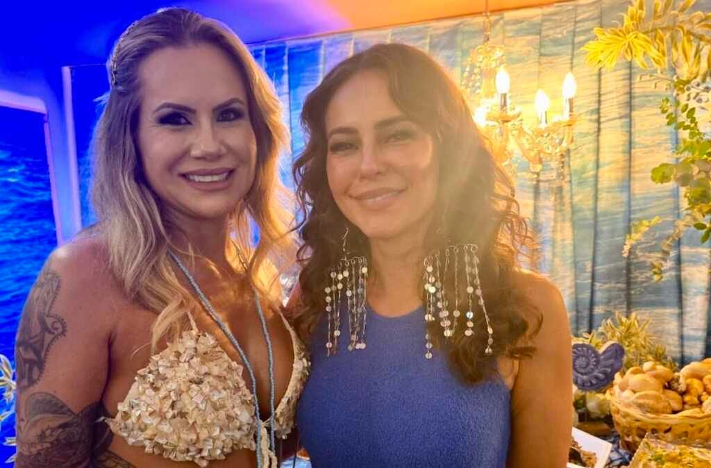 Musa Fitness Isis Camargo e atriz Paolla Oliveira brilham em festa de 20 anos de Ateliê dos Famosos em SP