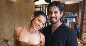 Ana Castela e Zé Felipe esbanjam romantismo ao prestigiar casamento em Maringá