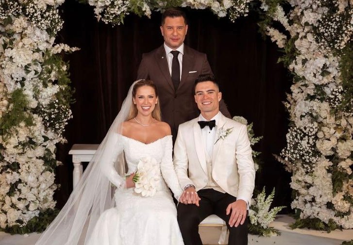 Piloto Eric Granado se casa na capital paulista em cerimônia clássica organizada por Junior Donatto