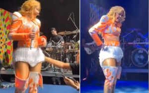 Joelma interrompe show após ser tocada sem consentimento por fã durante festival em Belém