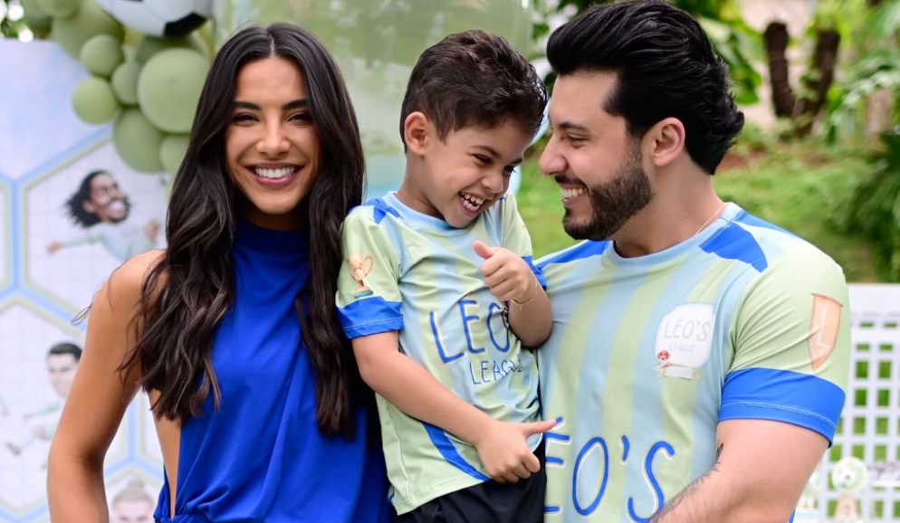 Filho de Murilo Huff e Marília Mendonça ganha festa temática com bolo especial