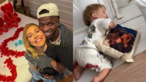 Virginia Fonseca exibe almofada personalizada com foto de Vini Jr e detalhe viraliza entre fãs