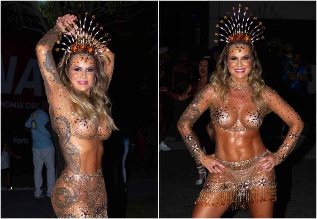 Isis Camargo: Traduz potência, luxo e protagonismo em festa de Sambas de enredo do Carnaval de São Paulo