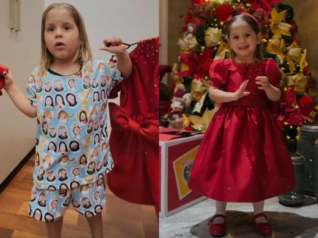 A pequena Maria Flor, filha de Virginia Fonseca viraliza ao entrar em trend de Natal 19 A pequena Maria Flor, filha de Virginia Fonseca viraliza ao entrar em trend de Natal