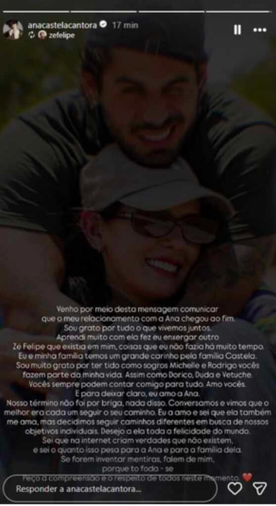 A cantora Ana Castela e Zé Felipe anunciam fim do namoro 21 img 1430