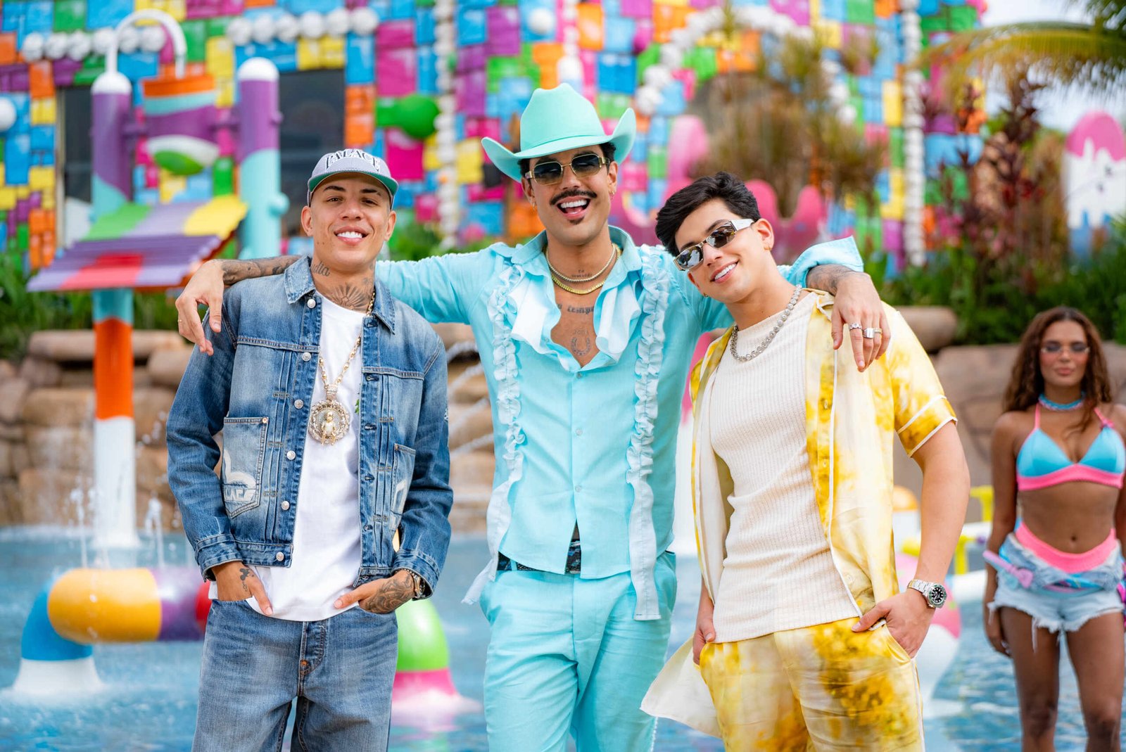 Luan Pereira se une a Léo Foguete e MC Don Juan na gravação do clipe de "Nunca Esquecido" 17 Foto: @xismuv / @juninholoop