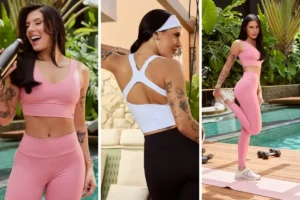 Ana Castela mostra elasticidade em campanha de moda fitness
