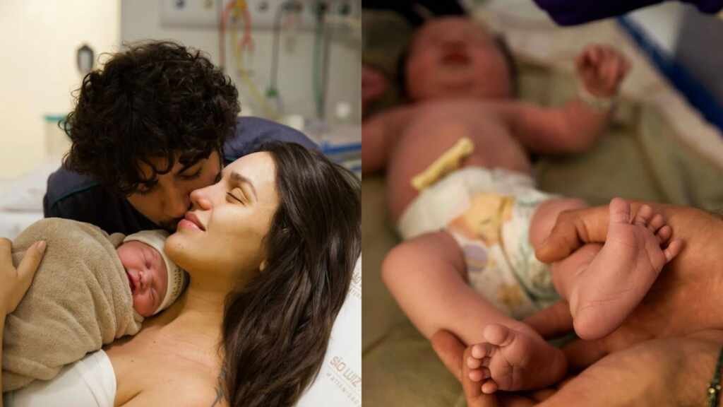 Rafa Kalimann se emociona ao mostrar momento especial com a filha Zuza e Nattan na maternidade