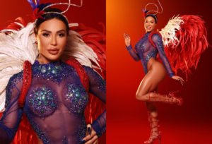 Gracyanne Barbosa celebra volta à Sapucaí após cirurgia no joelho
