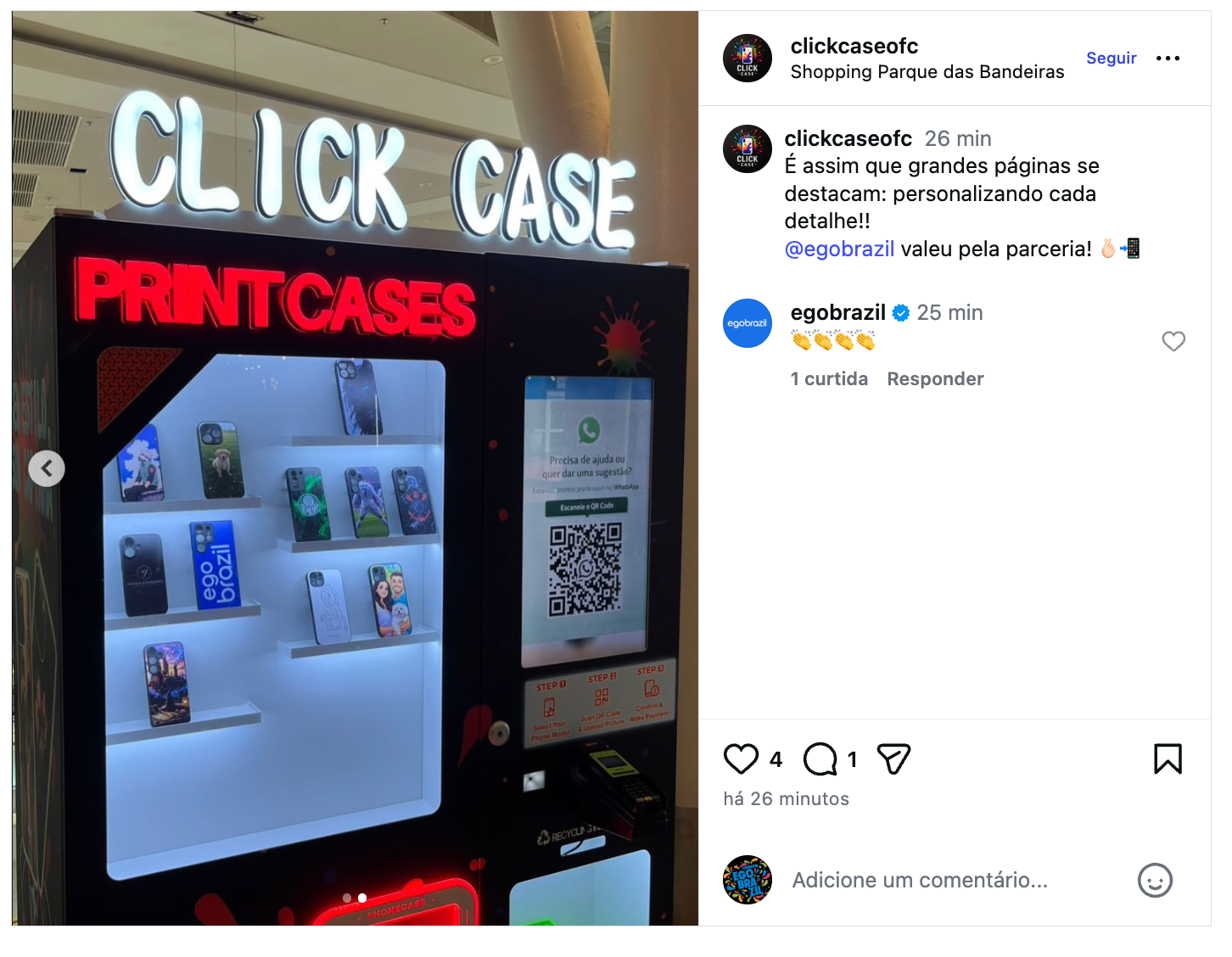 Foto: @clickcaseofc / Instagram