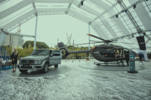 Varanda Estaiada é palco da primeira apresentação do novo helicóptero da Mercedes-Benz e Airbus Corporate Helicopters