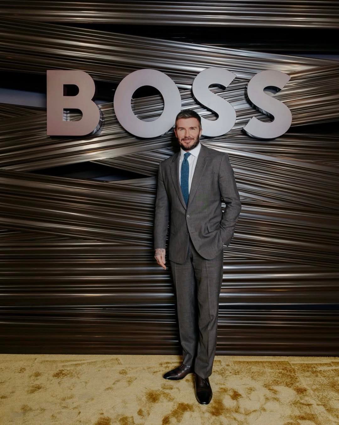 Ao lado de David Beckham e Luke Newton, Jordanna Maia prestigia desfile da BOSS em Milão 19 David Beckham Reproducao Instagram