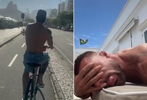 Ricky Martin surge solteiro no Rio, pedala em Ipanema e agita fãs no Carnaval