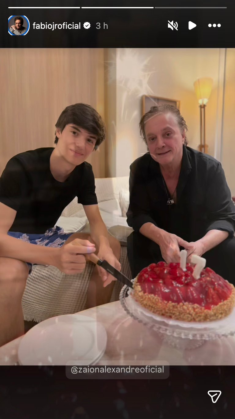 Fábio Jr comemora o aniversário do filho caçula, Záion - Foto: Reprodução / Instagram