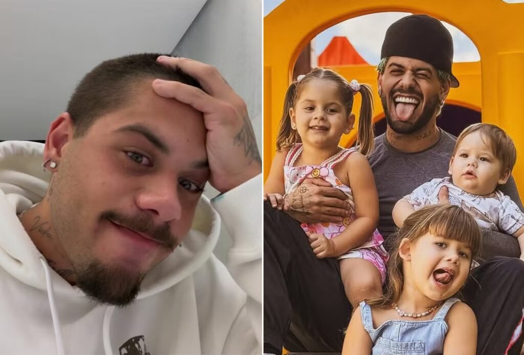 Zé Felipe chora de saudade dos filhos após agenda intensa no Carnaval