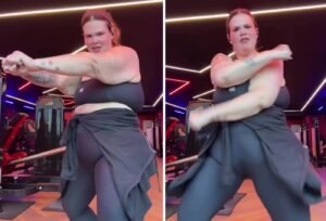 Thais Carla mostra evolução após perder mais de 85 kg e anima seguidores com treino