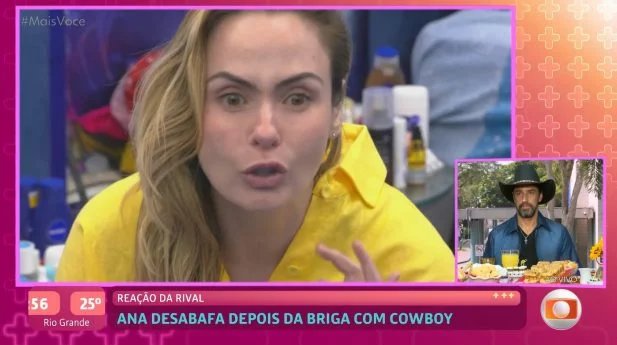 BBB 26: Ana Maria coloca Cowboy contra a parede sobre briga com Ana Paula e dá invertida 19 BBB 26: Ana Maria coloca Cowboy contra a parede sobre briga com Ana Paula e dá invertida