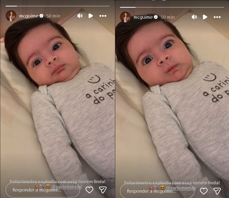 MC Guimê encanta ao mostrar momento com filha Yarin nas redes sociais