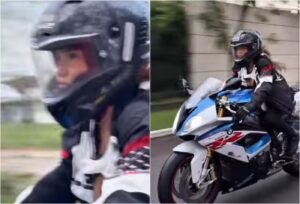 Juliette surge pilotando moto, chama momento de “terapia”