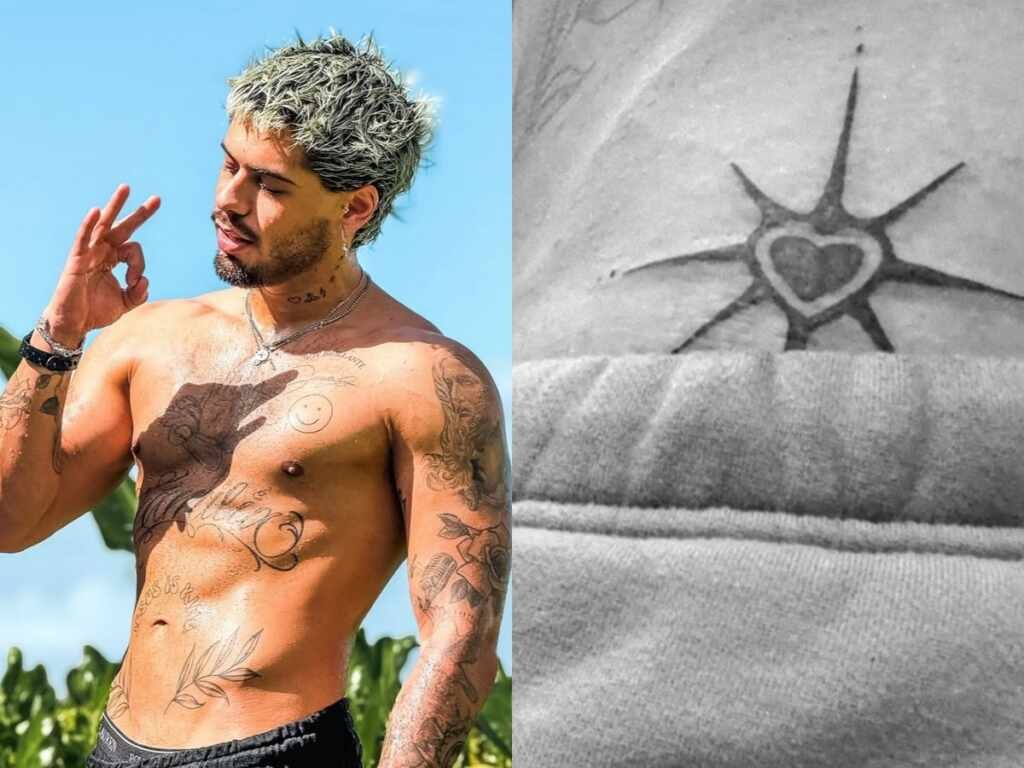 Zé Felipe exibe tatuagem ousada em área íntima e fãs reagem nas redes