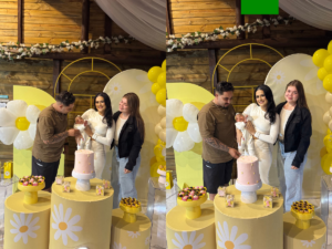 Ex-esposa de Pedro Espíndola permite reaproximação de familiares em festa da filha