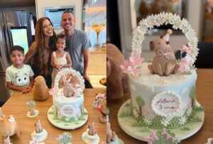 Filha de Evelyn Regly completa 3 anos e ganha comemoração com tema de capivara