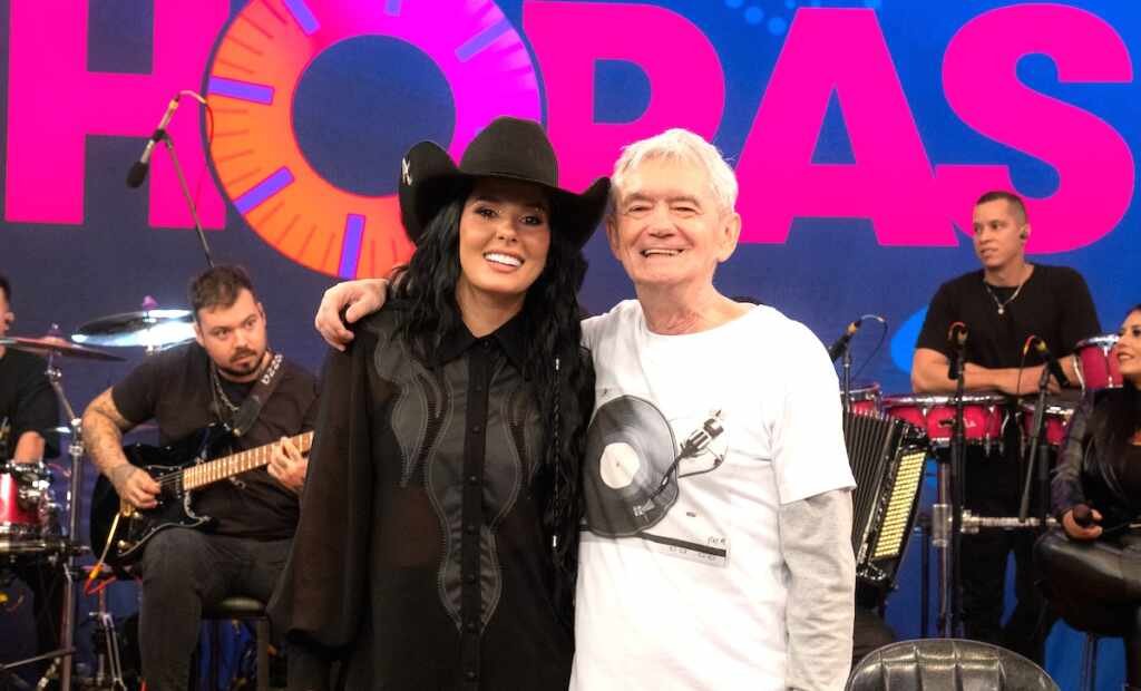 Ana Castela e Serginho Groisman - Credito da Foto: Alysson Freitas / Globo - Divulgação