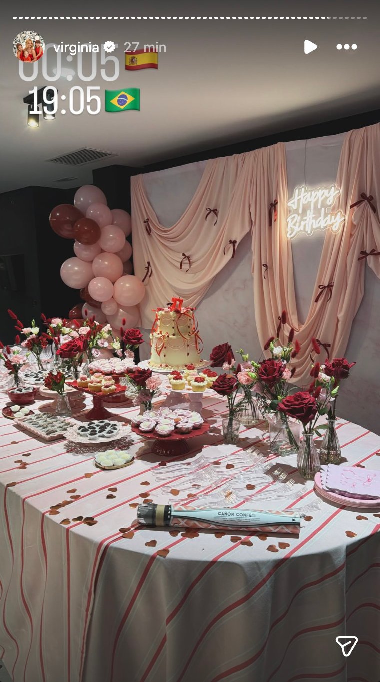 Festa de aniversário de Virginia - Foto: Reprodução / Instagram