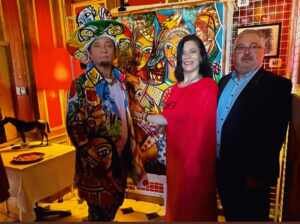 Noite de gala, Menelaw Sete participa de leilão beneficente no Castelo d’Epeyssoles