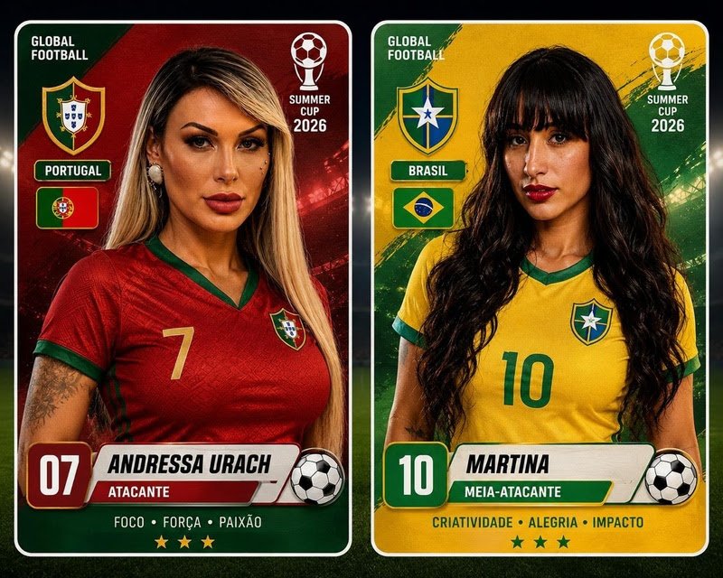 Andressa Urach estrela campanha inspirada em álbum de figurinhas da Copa do Mundo Andressa Urach estrela campanha inspirada em álbum de figurinhas da Copa do Mundo (CO - Assessoria)