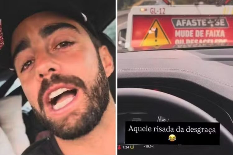 Pedro Scooby passa por perrengue em viagem com a família após pneu furar