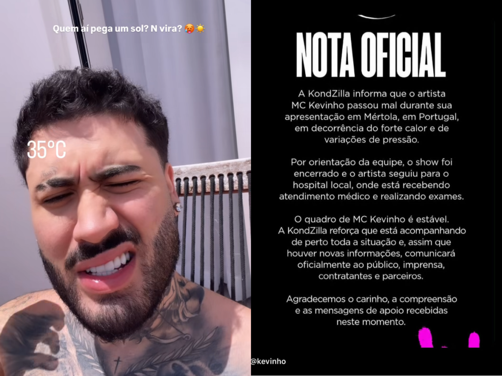 Montagem / Crédito: Instagram @kevinho