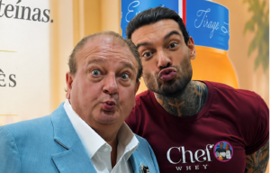 Lucas Lucco e Érick Jacquin movimentam estande da Chef Whey na Naturaltech 2026