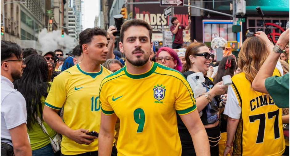 Jon Vlogs na Times Square - Créditos: Equipe JV - Jp Braga e Flavio Audacia