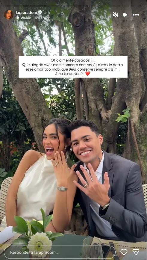1785358378 966 Felipe Araujo e Lara Prado oficializam uniao antes de cerimonia