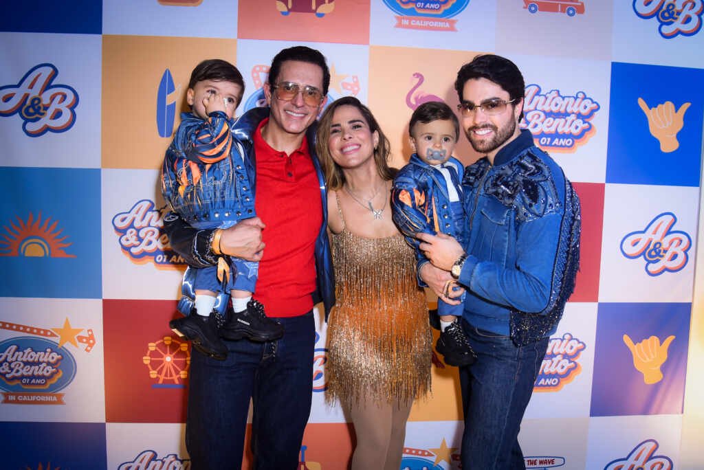 Filhos do casal Olar celebram primeiro aniversário com festa inspirada na Califórnia AnD 1200
