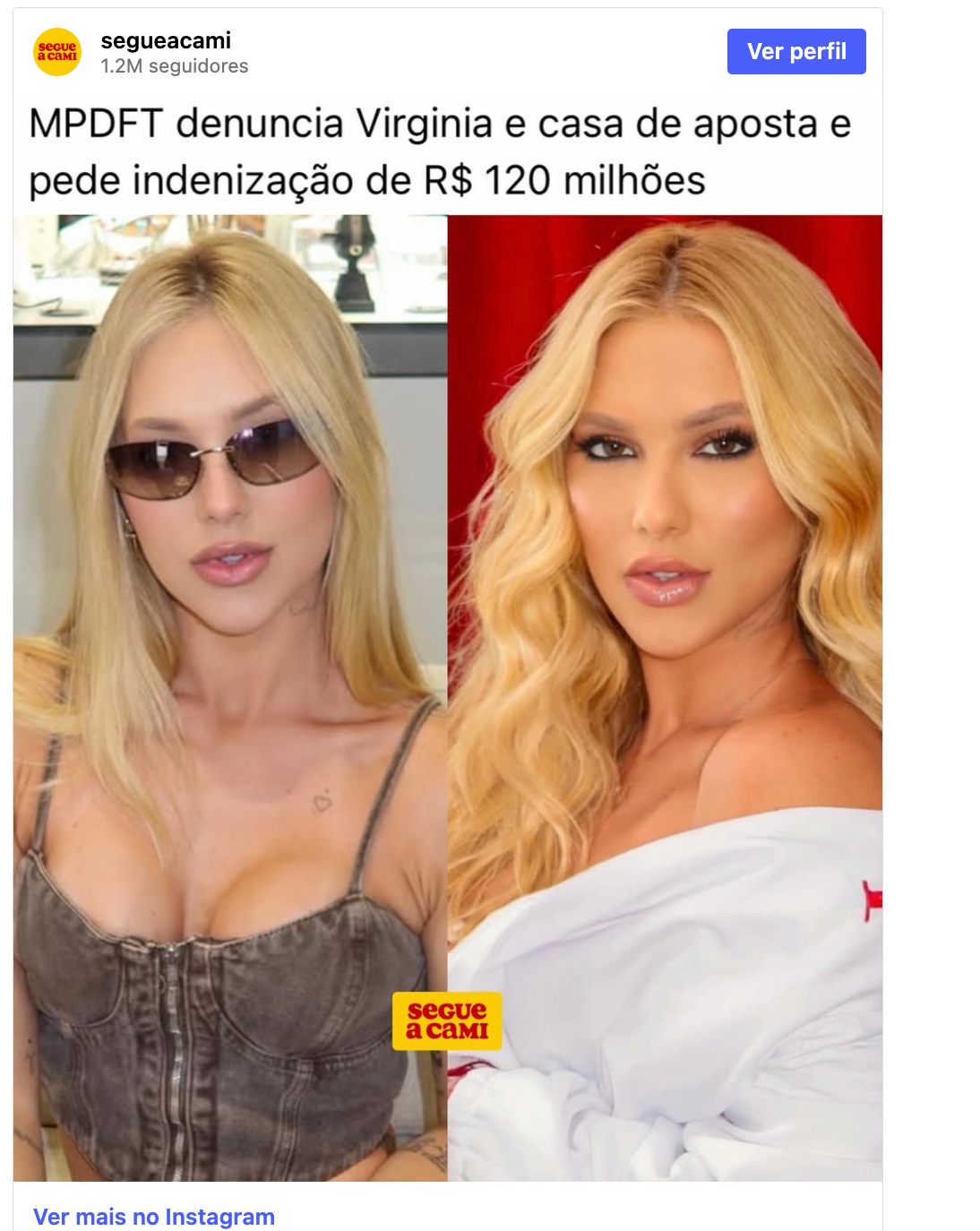 MPDFT processa Virginia Fonseca e Blaze e pede indenização de R$ 120 milhões 17 Captura de Tela 2026 07 13 as 11.03.41