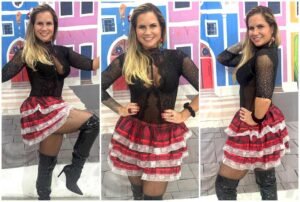 Musa Fitness Isis Camargo destaca união da escola durante Festa Junina da Tucuruvi