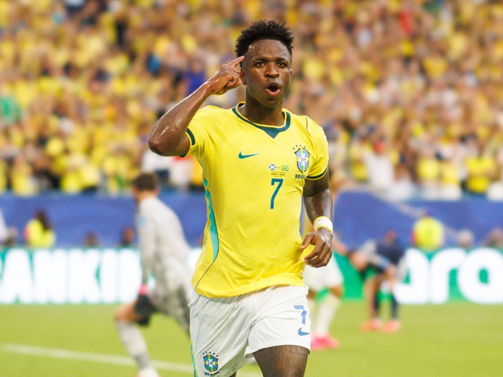 Brasileiros e turistas apostam em Vini Jr. para levar o Brasil às quartas da Copa Reprodução: Instagram/@hardrockstadium