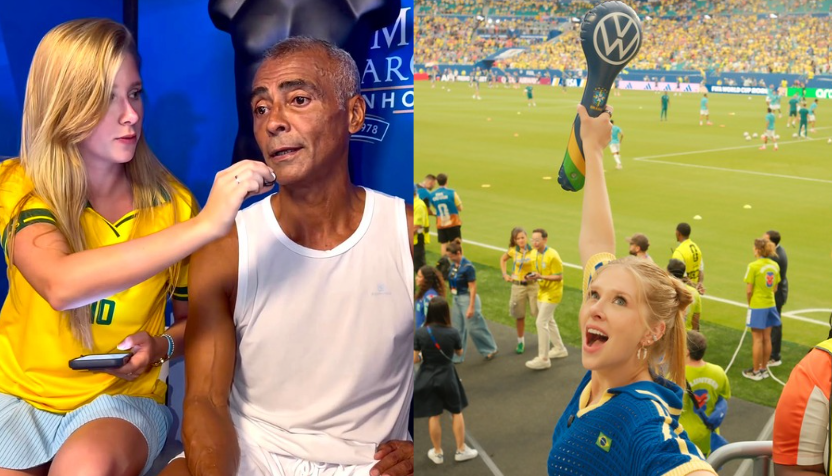 Cela Lopes e Romário