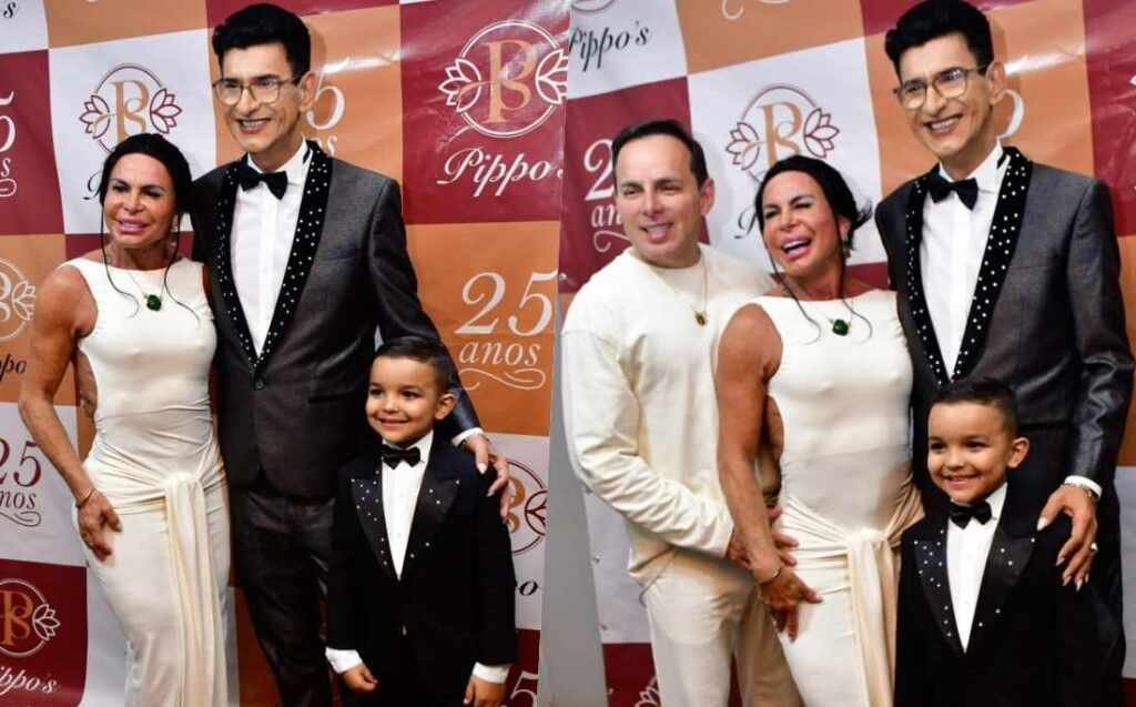 João Miguel ganha homenagem especial de Val Couto após participação marcante em celebração João Miguel com o tio Val Couto e Esdras de Souza e Gretchen - Crédito da Foto: Divulgação